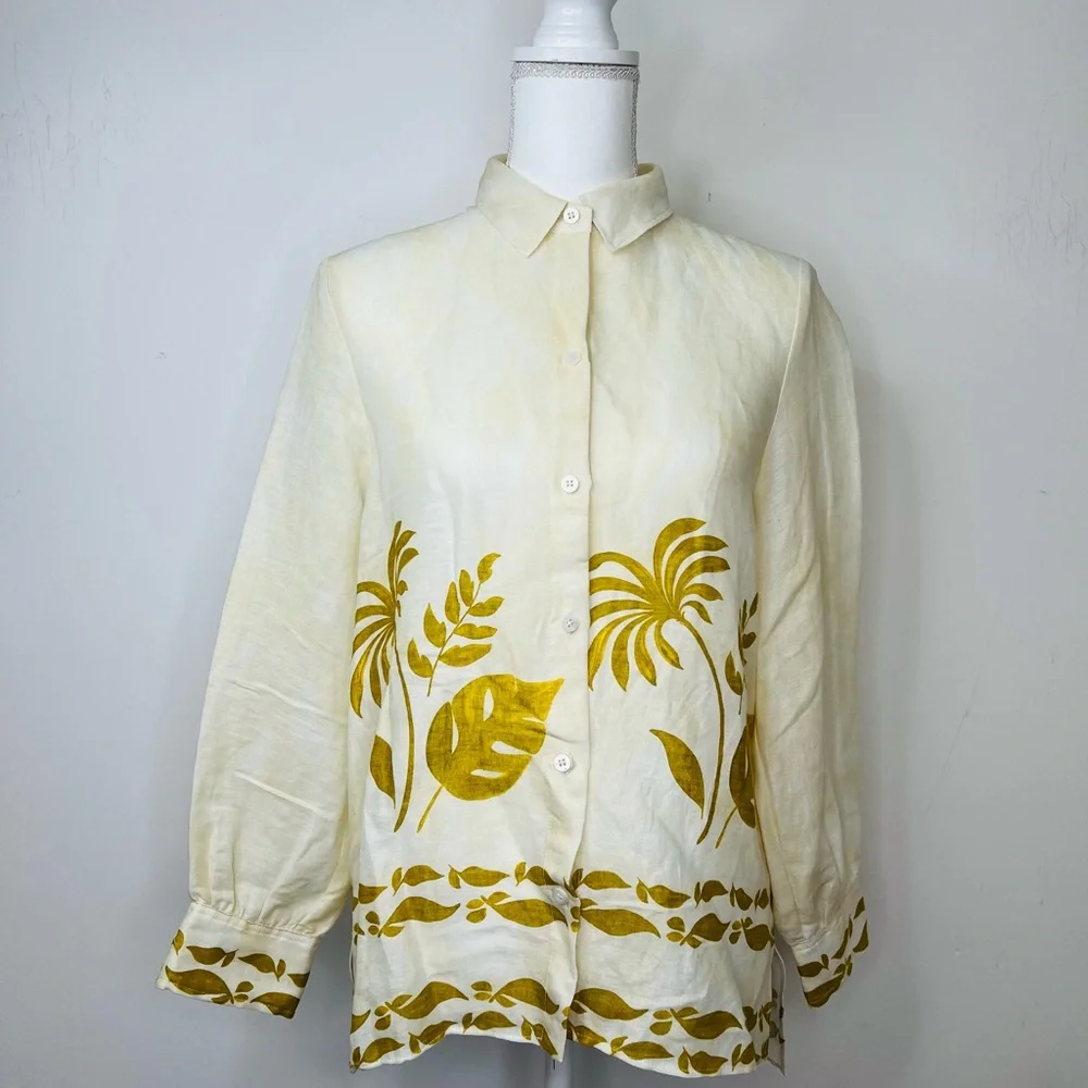 Zara Cream High-Neck Top - Picture 3 of 8